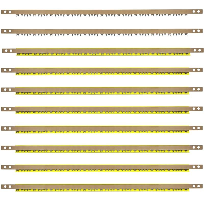 10 Pack 21 Inch Bow Saw Blades, Super-Hard Alloy Steel Replacement for