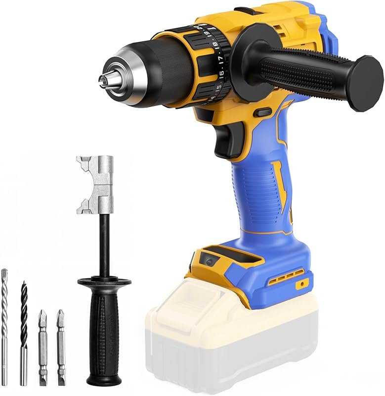 Brushless Cordless Hammer Drill for Dewalt 20V Battery