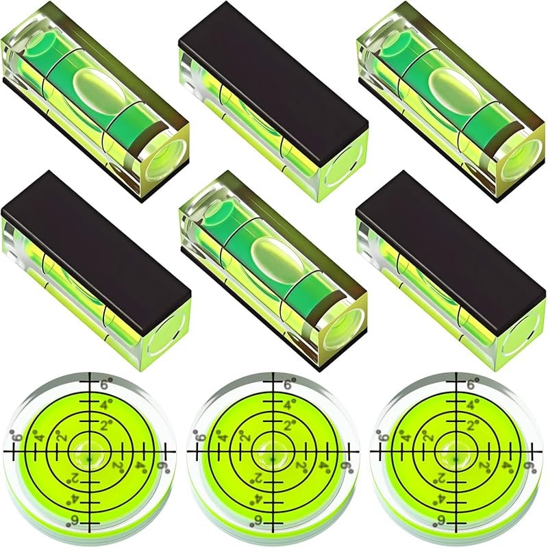 Dreyoo 9 Piece Small Bubble Spirit Level Set