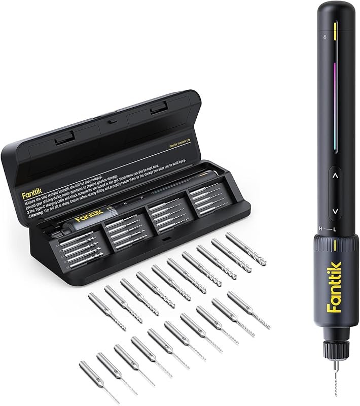 Fanttik K2 Nano Power Drill and Hand Drill with 20 Bits, 800mAh Rechar