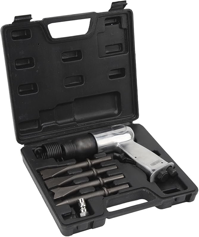Pneumatic Air Hammer Kit with 3500 RPM Chisel Set for Automotive Repai