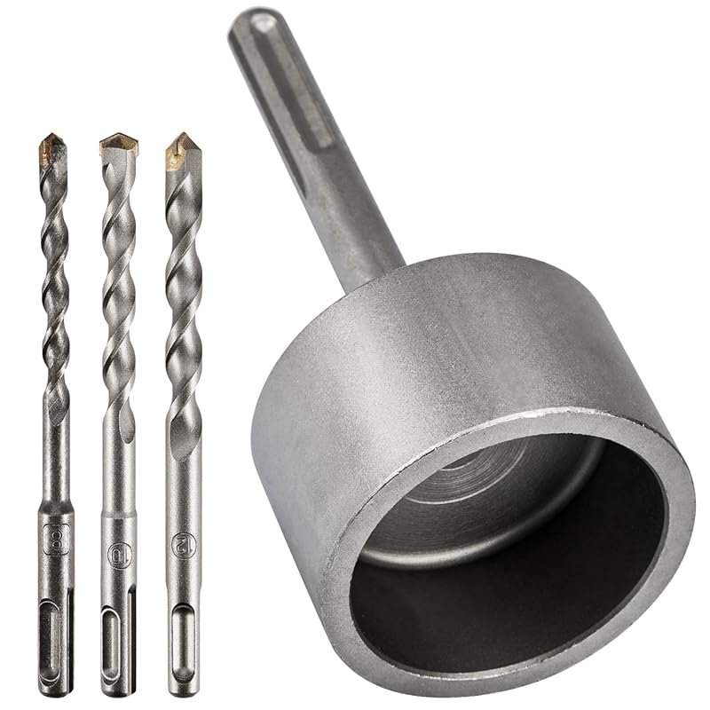 SDS Max T-Post Driver with 3-Inch Head Compatible with Rotary Hammers 