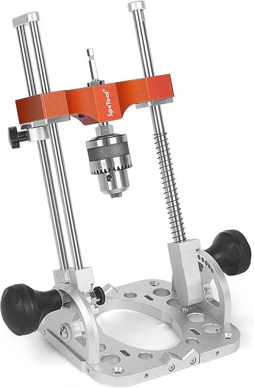 SpeTool Portable Drill Guide with Liner Ball Bearing Guide Poles & 1/2