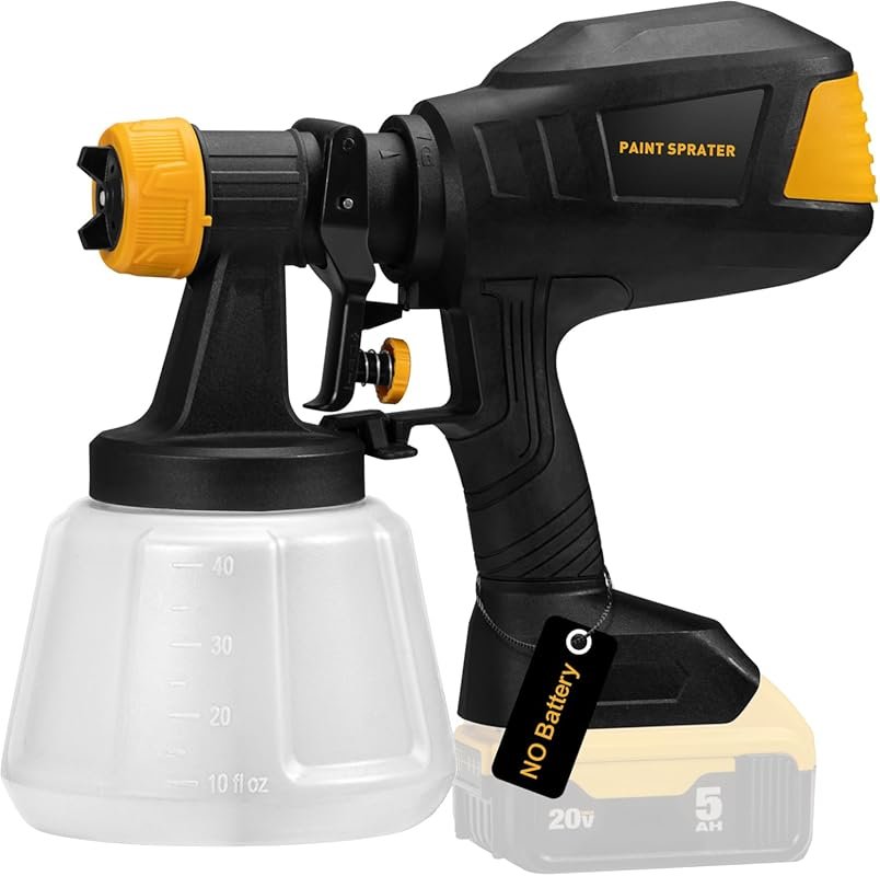 Dewalt 20V Compatible Brushless Cordless Paint Sprayer with 4 Nozzles,