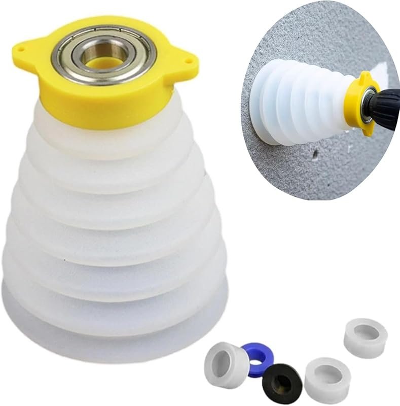 Durable Silicone Ceiling and Drywall Drill Dust Collector Bowl for Imp