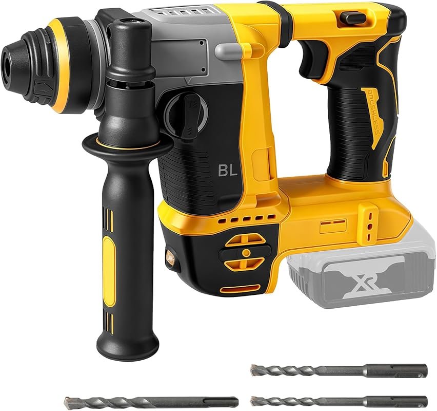 SDS-Plus Brushless Cordless Rotary Hammer Drill for Dewalt 20V Battery