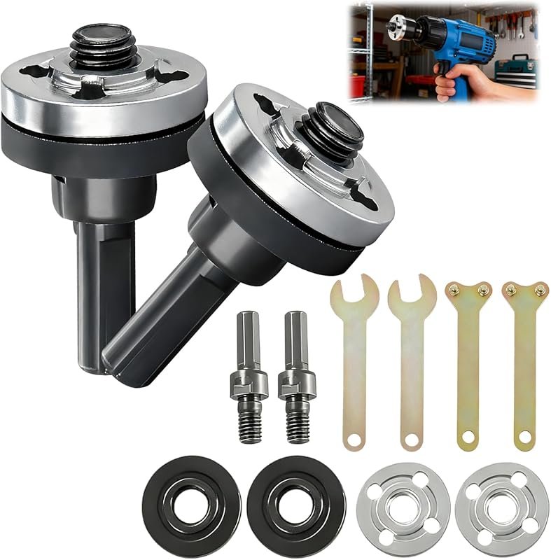 10-Piece Conversion Angle Grinding Adapter Kit for Electric Drill and 