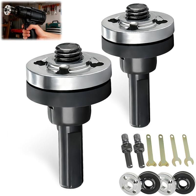 Electric Drill Angle Grinder Connector Set, 10-Piece Grinding Adapter 