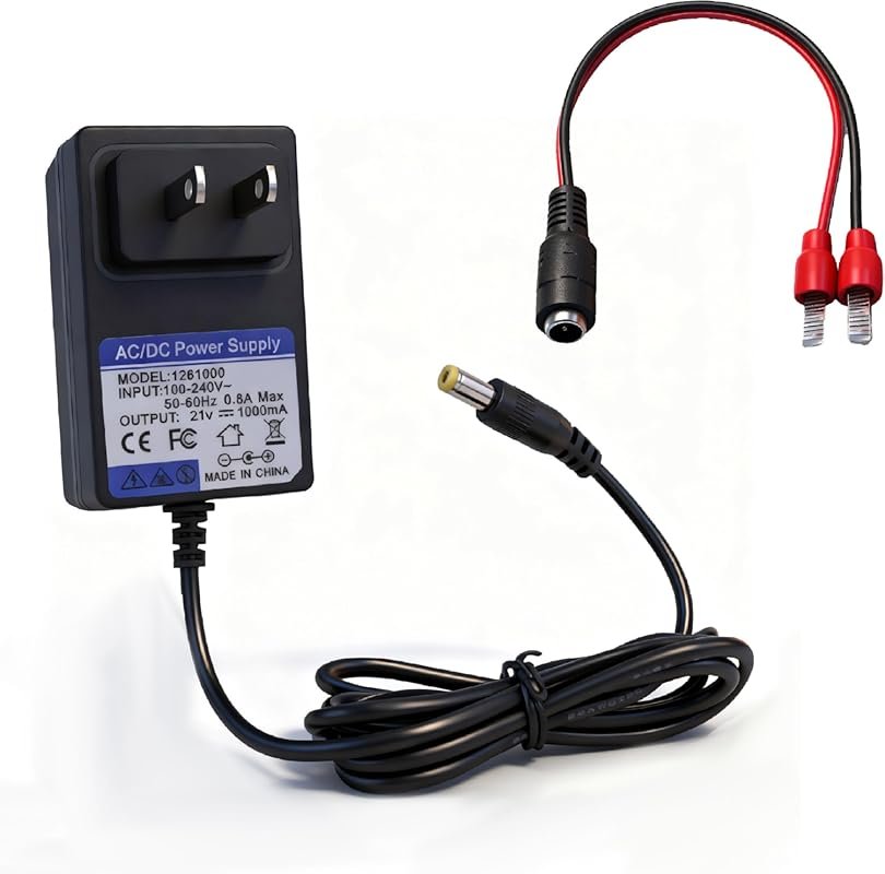 21V 1A Mini Chainsaw Battery Charger for Lithium Power Tools, Compatib