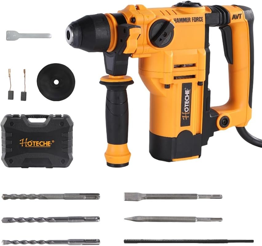 Hoteche 900W 26MM SDS Rotary Hammer Drill, 2-Function Heavy Duty Concr