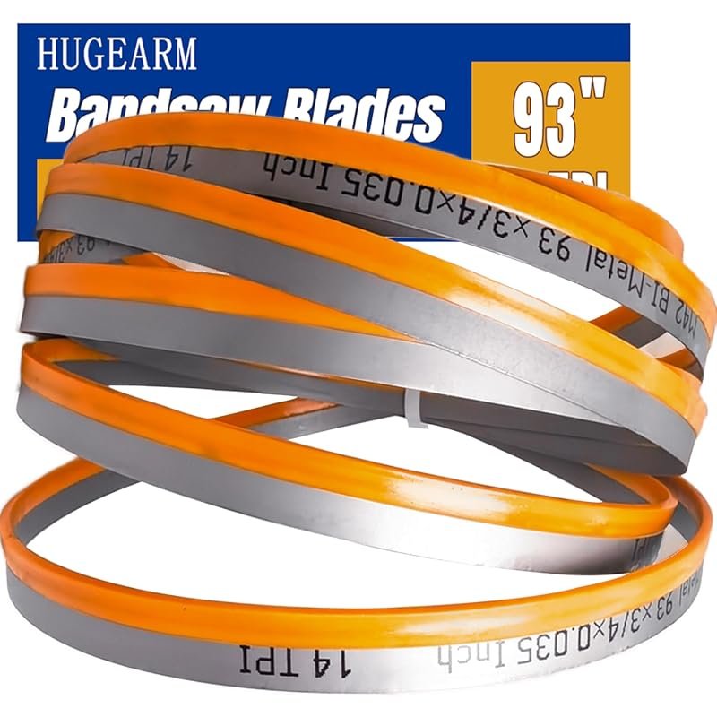 2 Pack 93 Inch x 3/4 Inch Bi-Metal M42 Bandsaw Blades 14 TPI for Metal