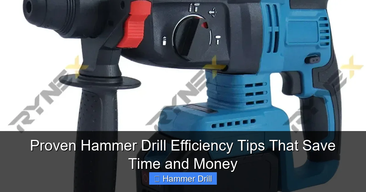Proven Hammer Drill Efficiency Tips That Save Time and Money