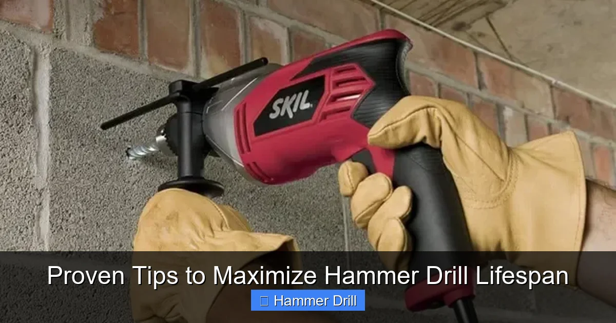 Proven Tips to Maximize Hammer Drill Lifespan