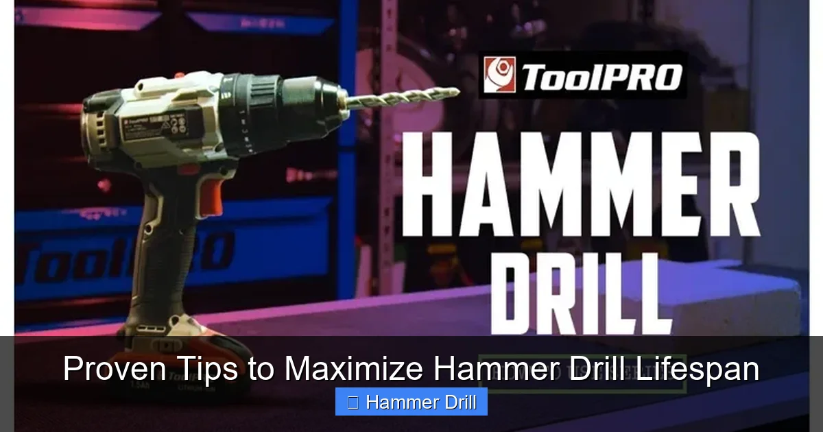 Proven Tips to Maximize Hammer Drill Lifespan