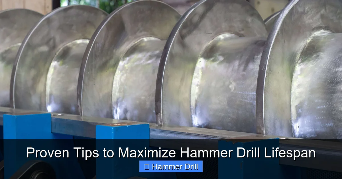 Proven Tips to Maximize Hammer Drill Lifespan
