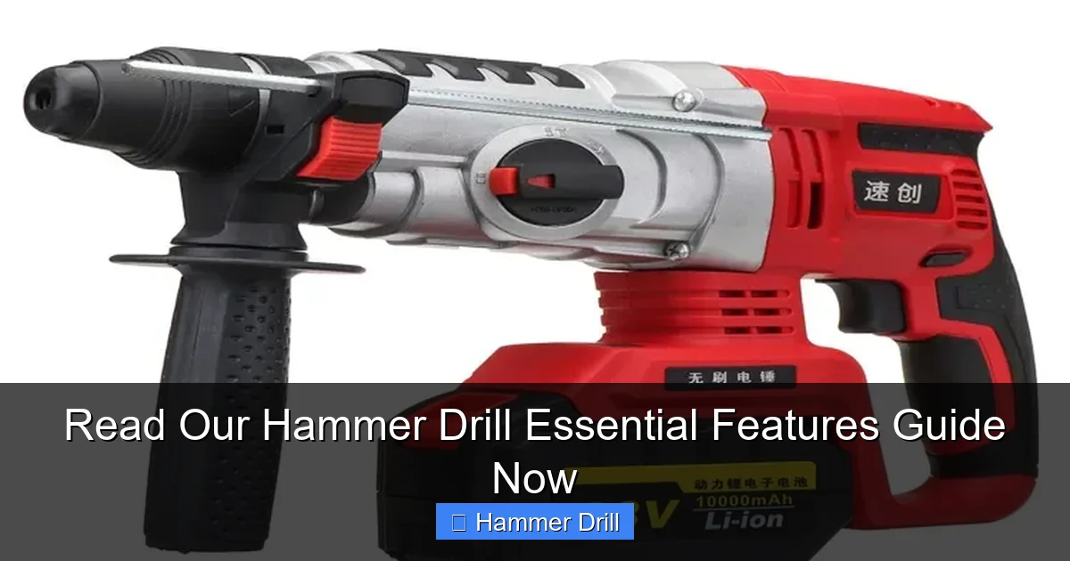 Read Our Hammer Drill Essential Features Guide Now