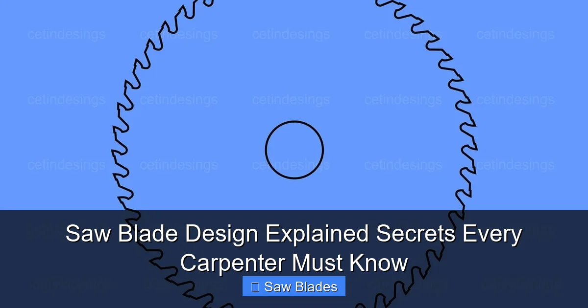 Saw Blade Design Explained Secrets Every Carpenter Must Know