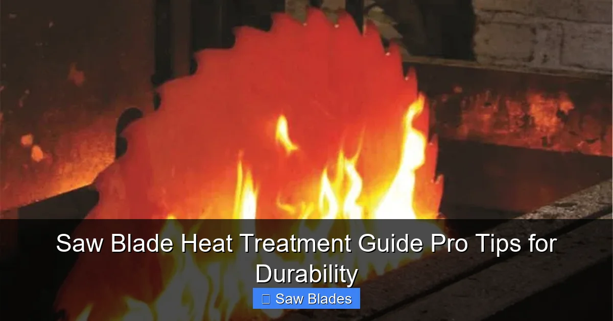 Saw Blade Heat Treatment Guide Pro Tips for Durability