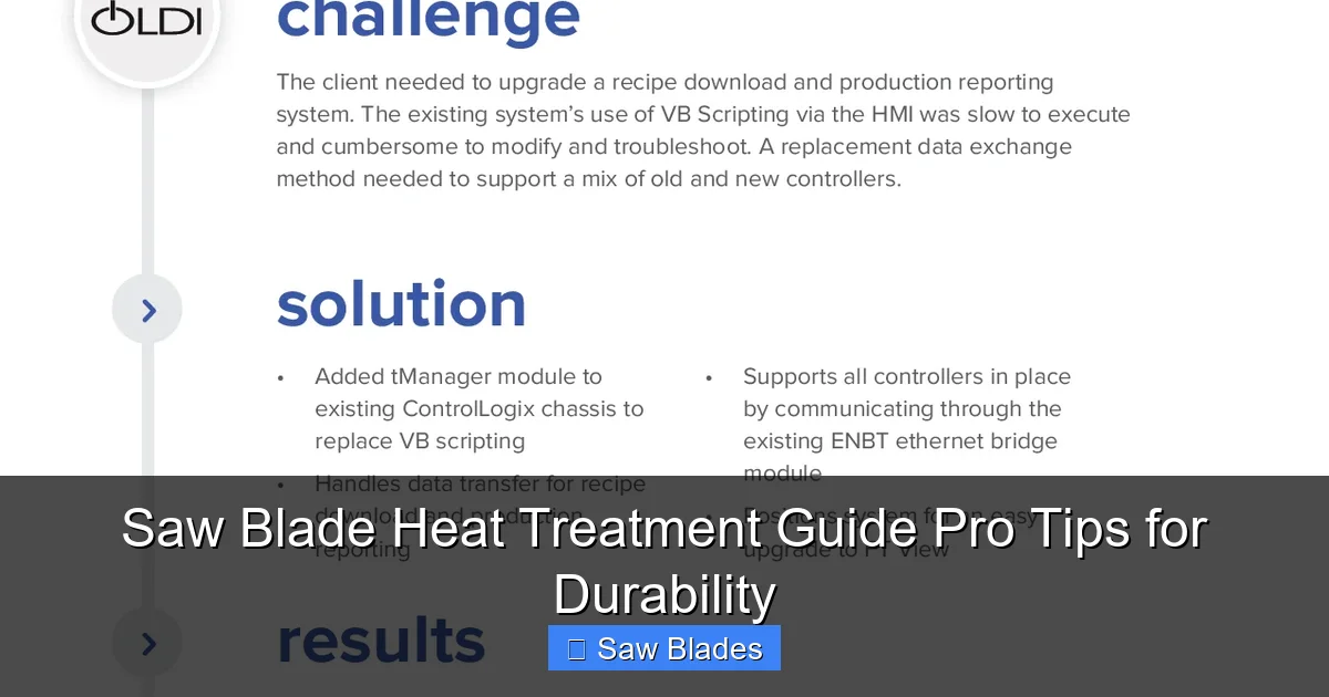 Saw Blade Heat Treatment Guide Pro Tips for Durability