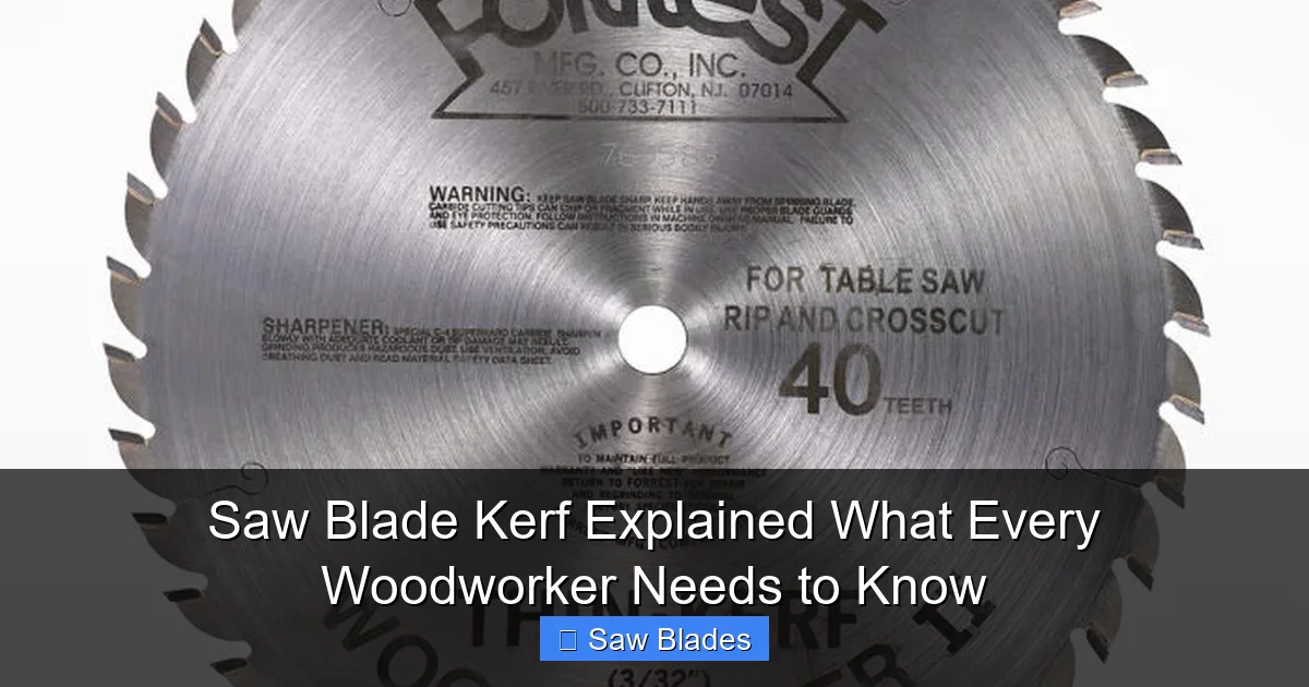 Saw Blade Kerf Explained What Every Woodworker Needs to Know
