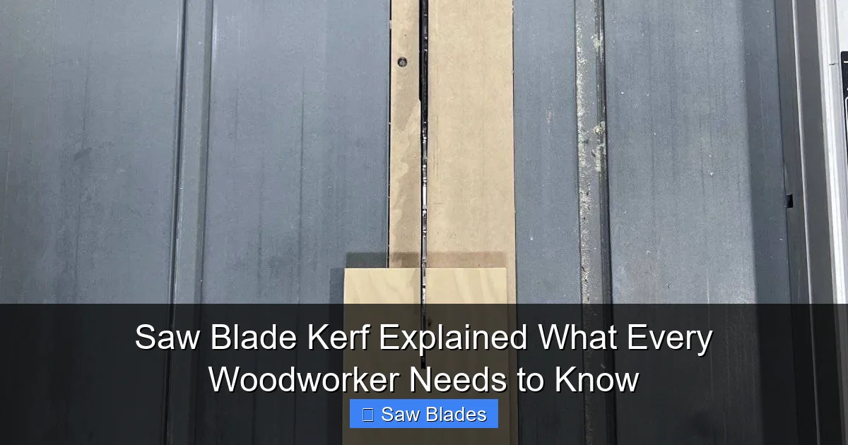 Saw Blade Kerf Explained What Every Woodworker Needs to Know