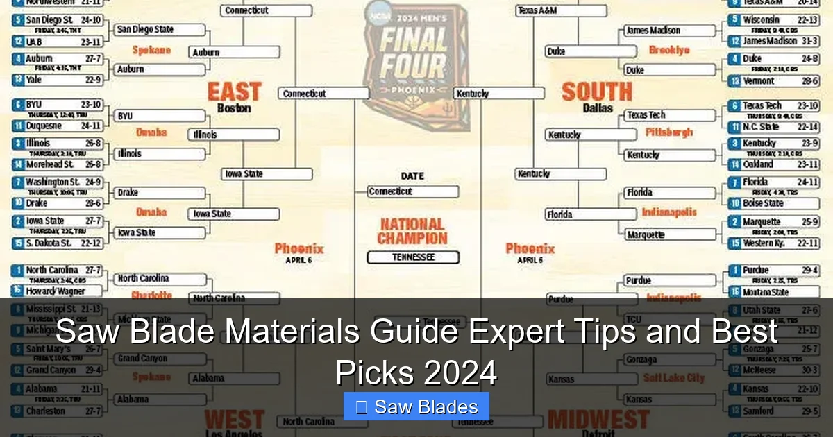 Saw Blade Materials Guide Expert Tips and Best Picks 2024