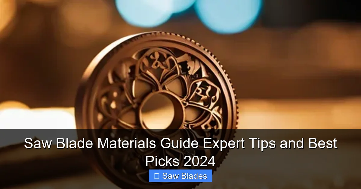 Saw Blade Materials Guide Expert Tips and Best Picks 2024