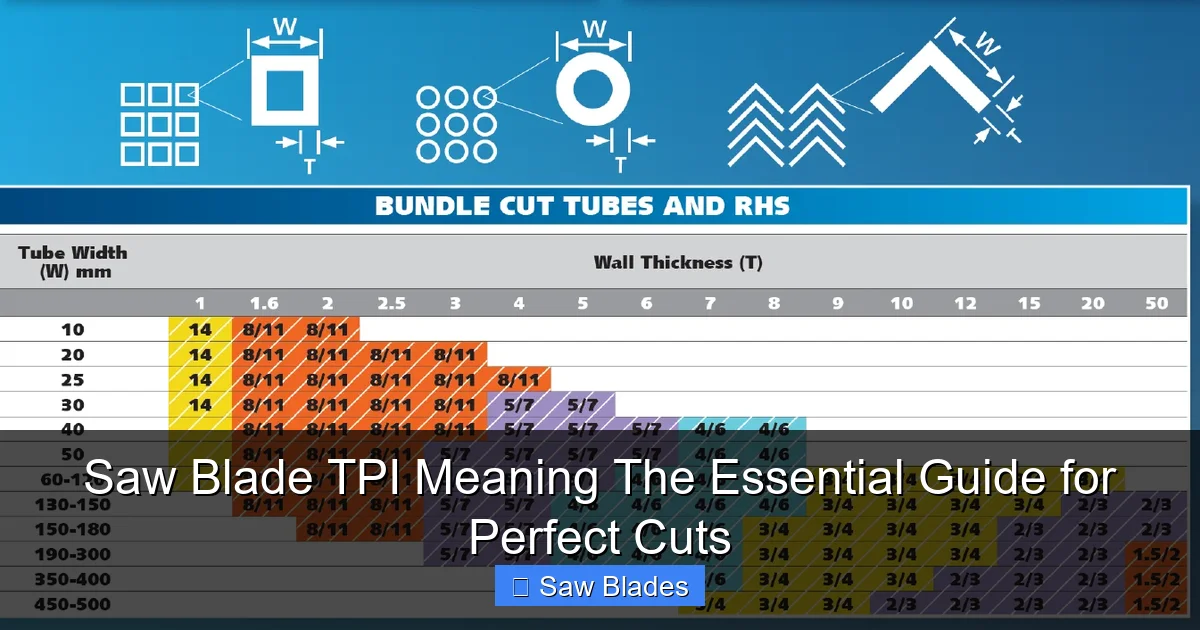 Saw Blade TPI Meaning The Essential Guide for Perfect Cuts