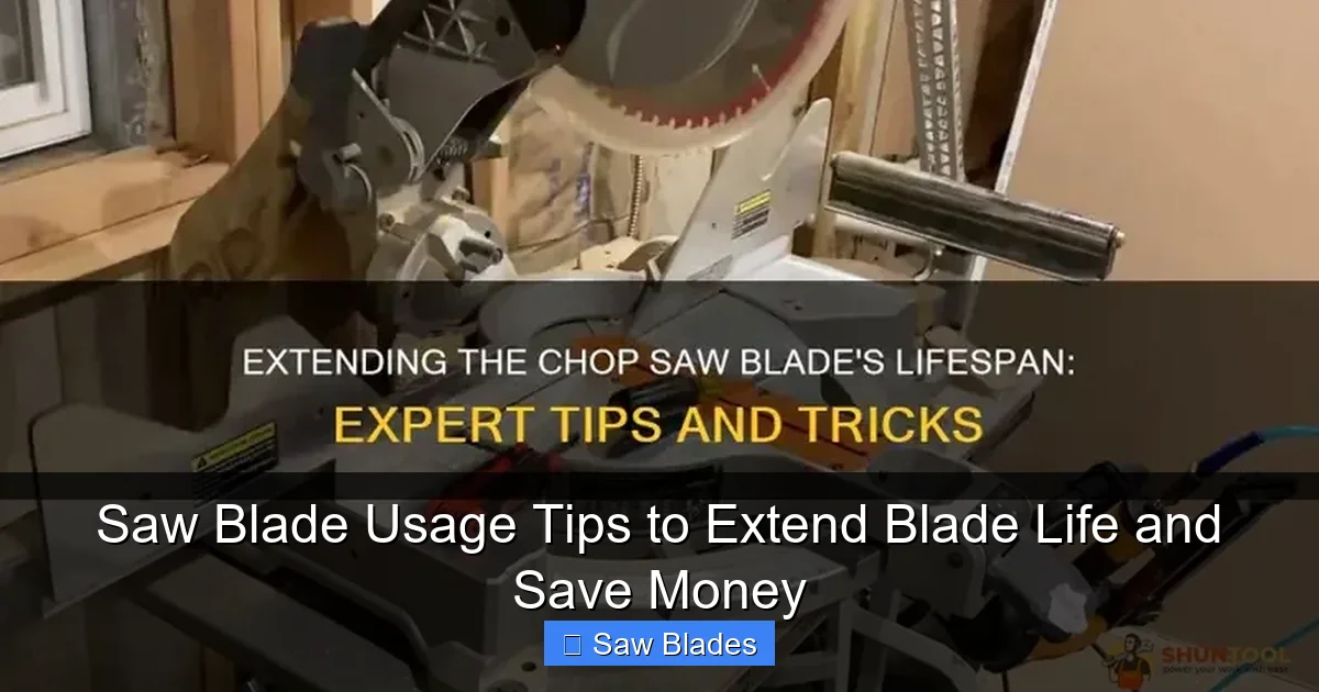 Saw Blade Usage Tips to Extend Blade Life and Save Money
