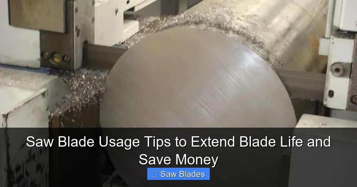 Saw Blade Usage Tips to Extend Blade Life and Save Money