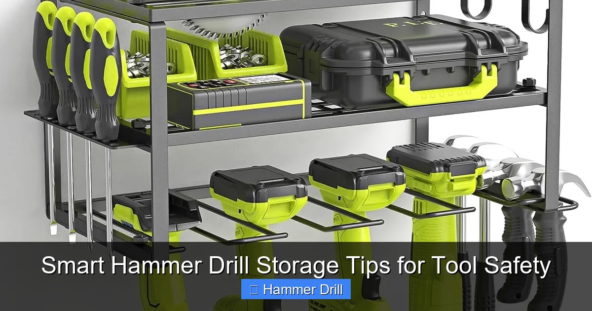 Smart Hammer Drill Storage Tips for Tool Safety
