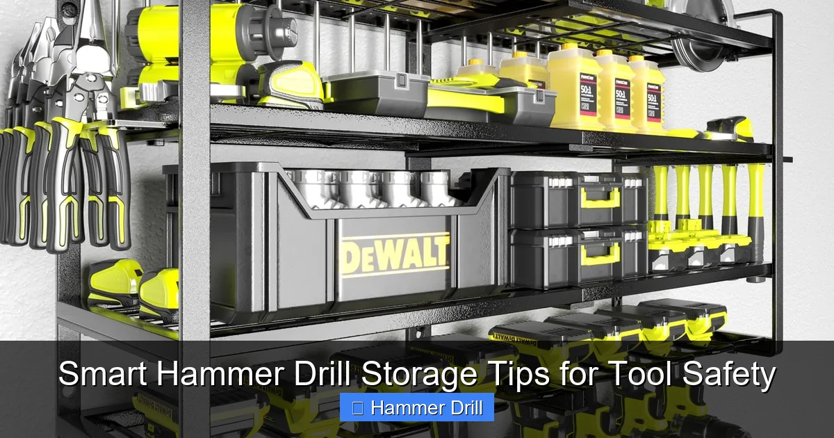 Smart Hammer Drill Storage Tips for Tool Safety