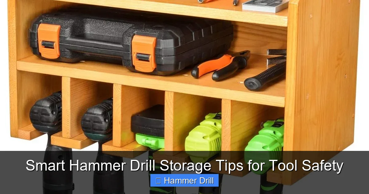 Smart Hammer Drill Storage Tips for Tool Safety