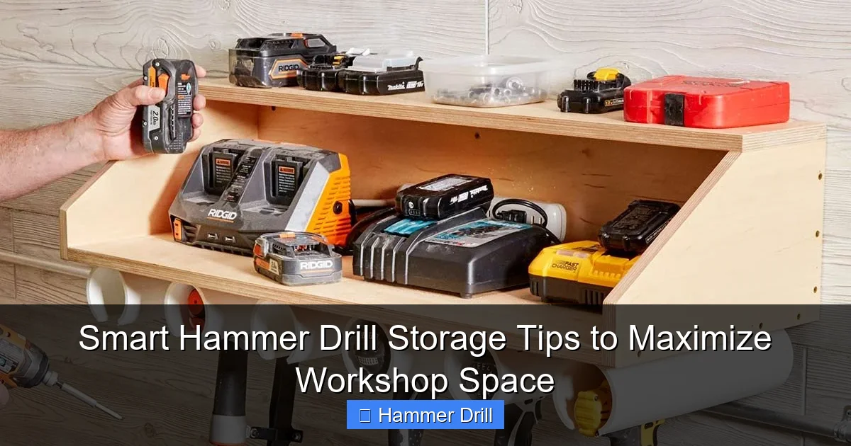 Smart Hammer Drill Storage Tips to Maximize Workshop Space