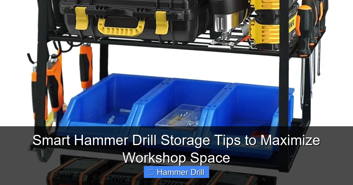Smart Hammer Drill Storage Tips to Maximize Workshop Space