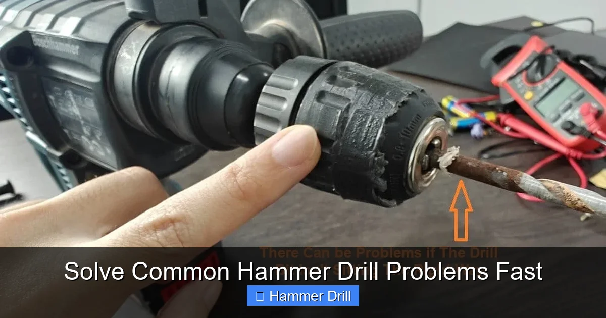 Solve Common Hammer Drill Problems Fast