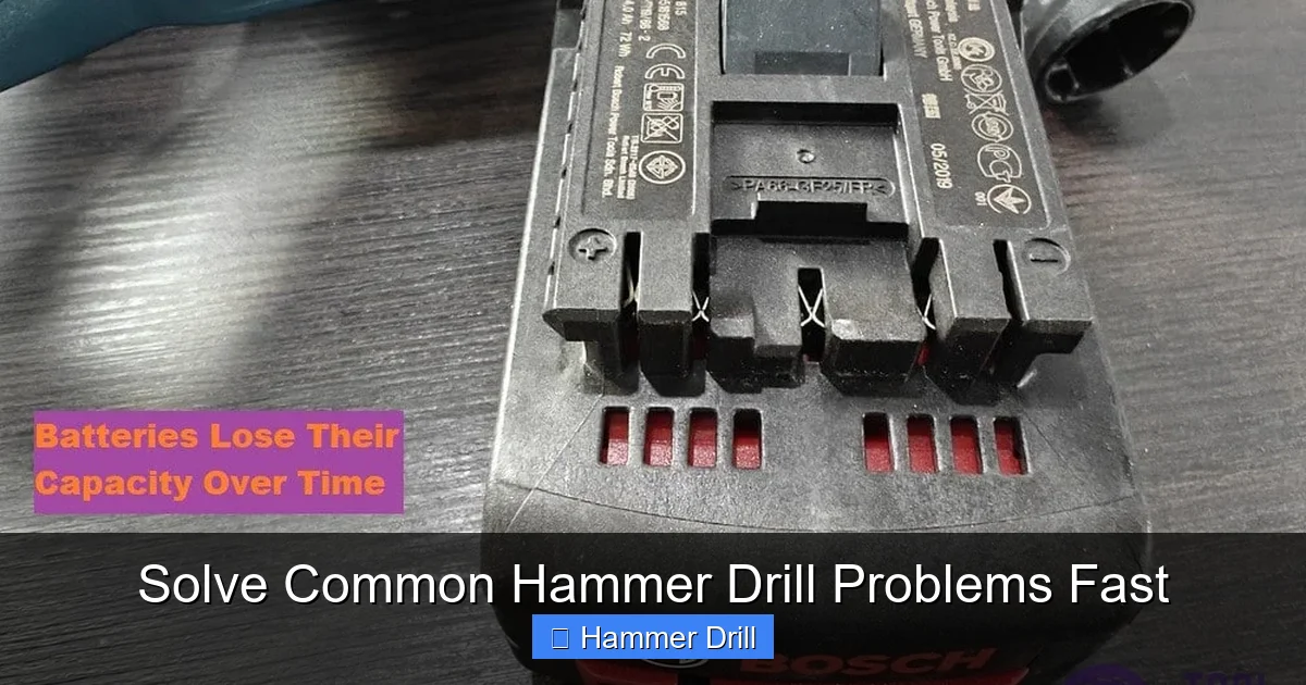 Solve Common Hammer Drill Problems Fast