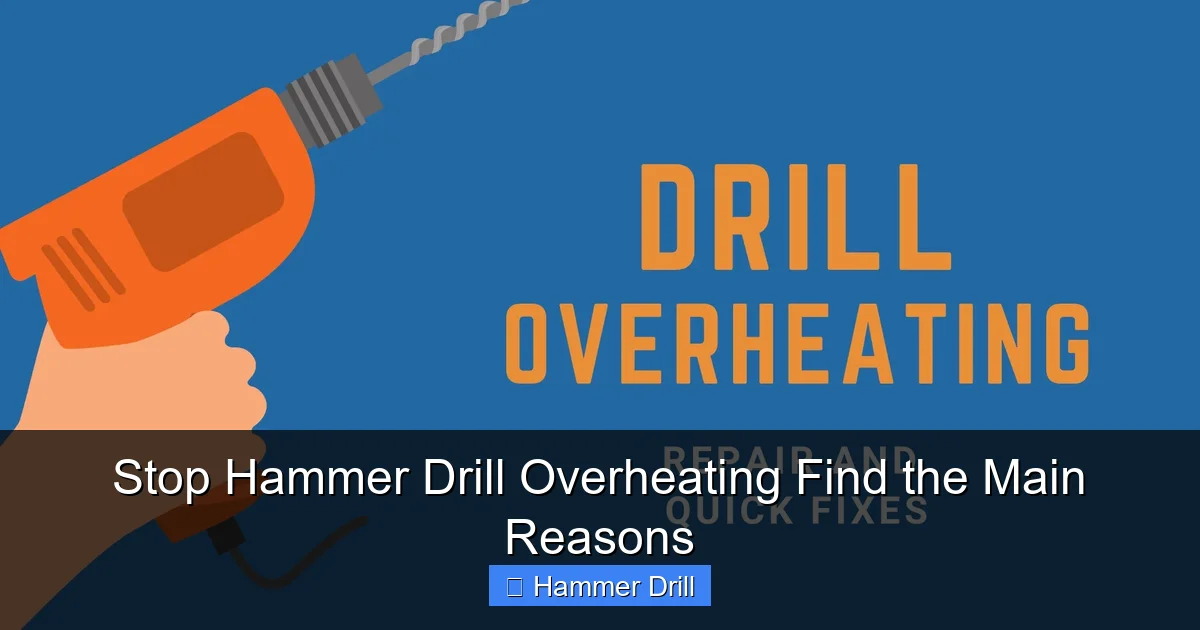 Stop Hammer Drill Overheating Find the Main Reasons