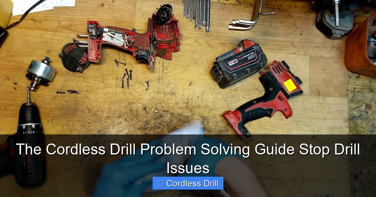 The Cordless Drill Problem Solving Guide Stop Drill Issues