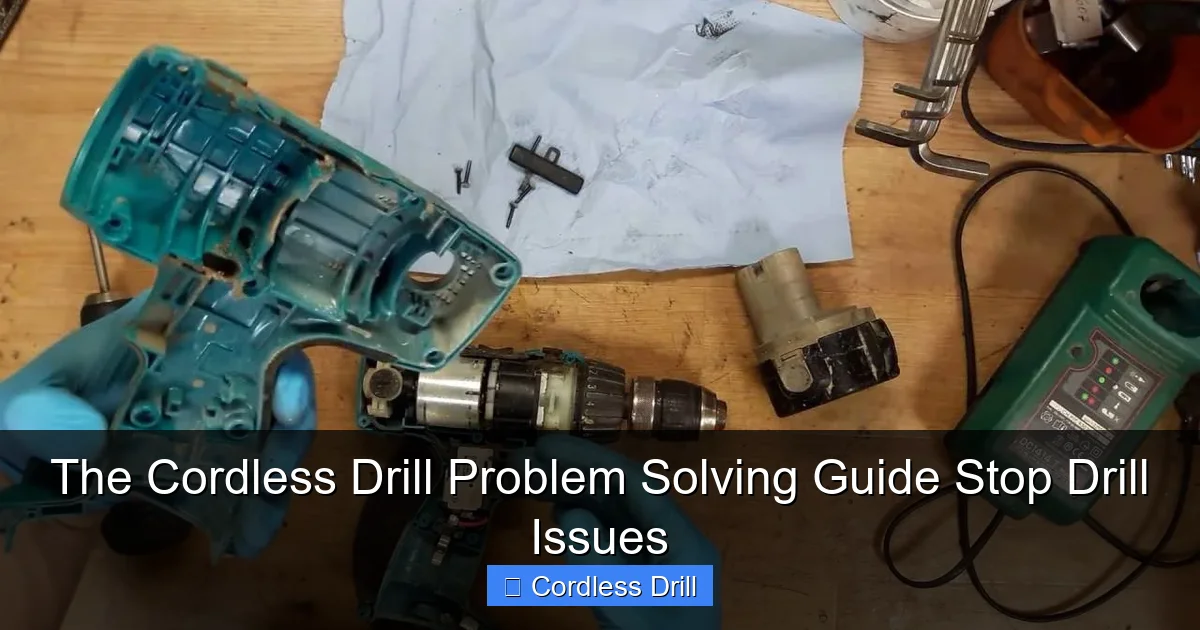 The Cordless Drill Problem Solving Guide Stop Drill Issues