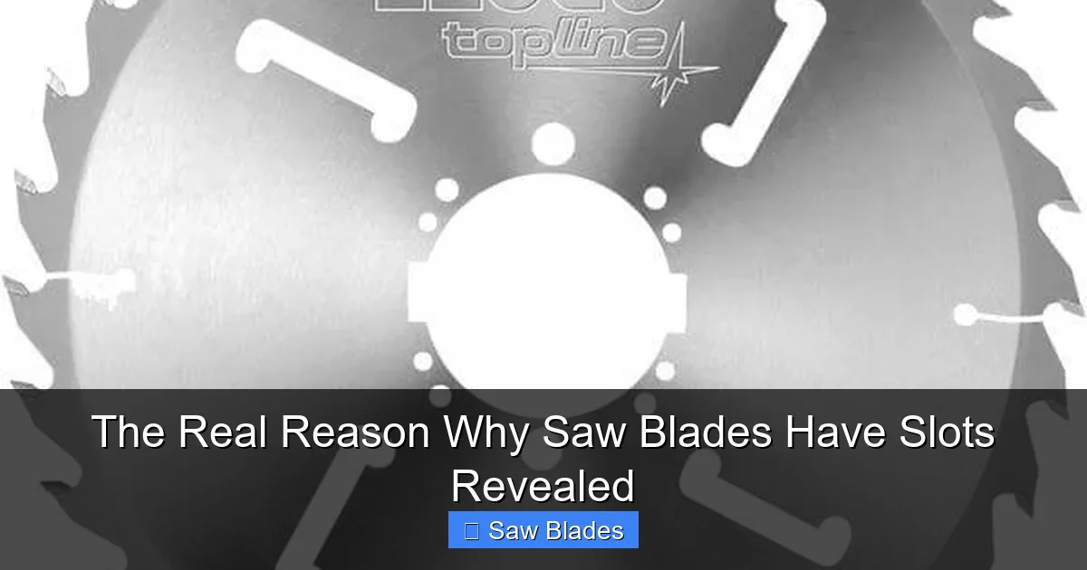 The Real Reason Why Saw Blades Have Slots Revealed