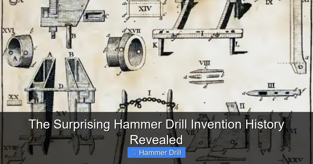 The Surprising Hammer Drill Invention History Revealed