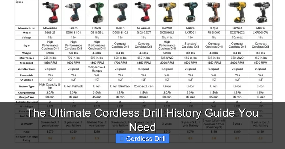 The Ultimate Cordless Drill History Guide You Need