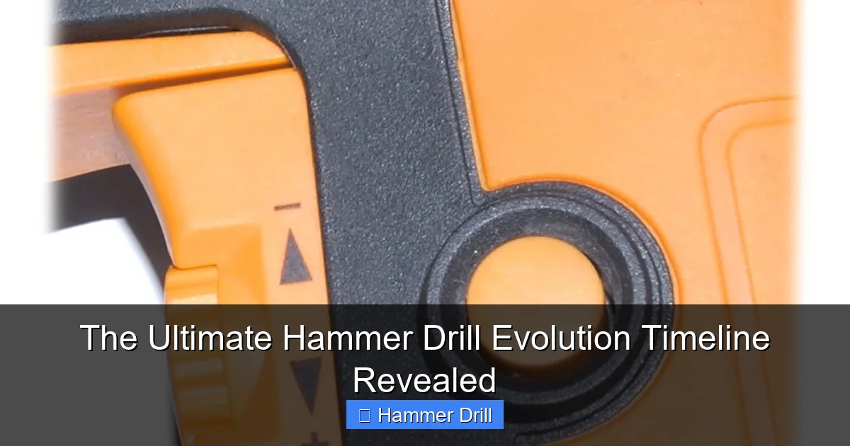 The Ultimate Hammer Drill Evolution Timeline Revealed