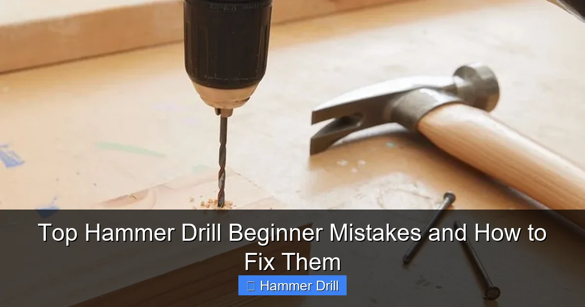 Top Hammer Drill Beginner Mistakes and How to Fix Them