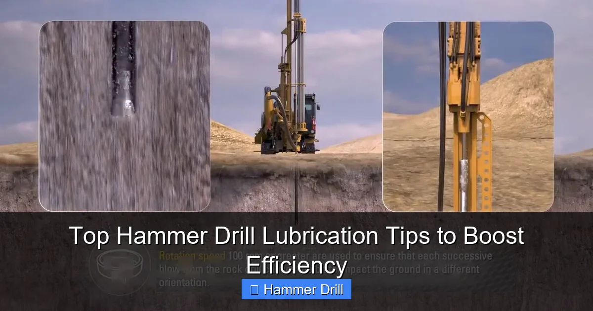 Top Hammer Drill Lubrication Tips to Boost Efficiency