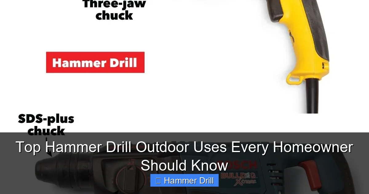 Top Hammer Drill Outdoor Uses Every Homeowner Should Know