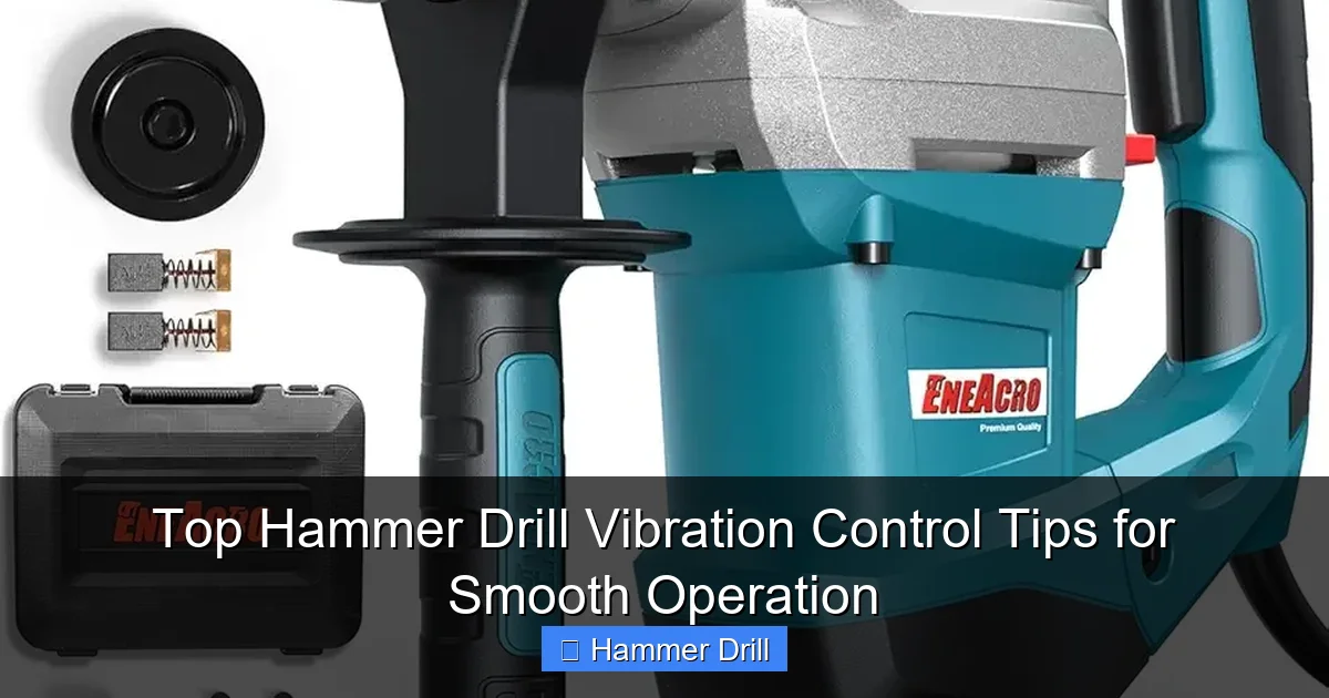 Top Hammer Drill Vibration Control Tips for Smooth Operation