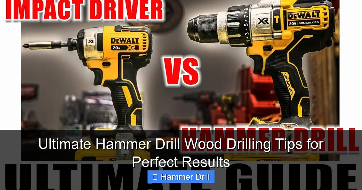 Ultimate Hammer Drill Wood Drilling Tips for Perfect Results