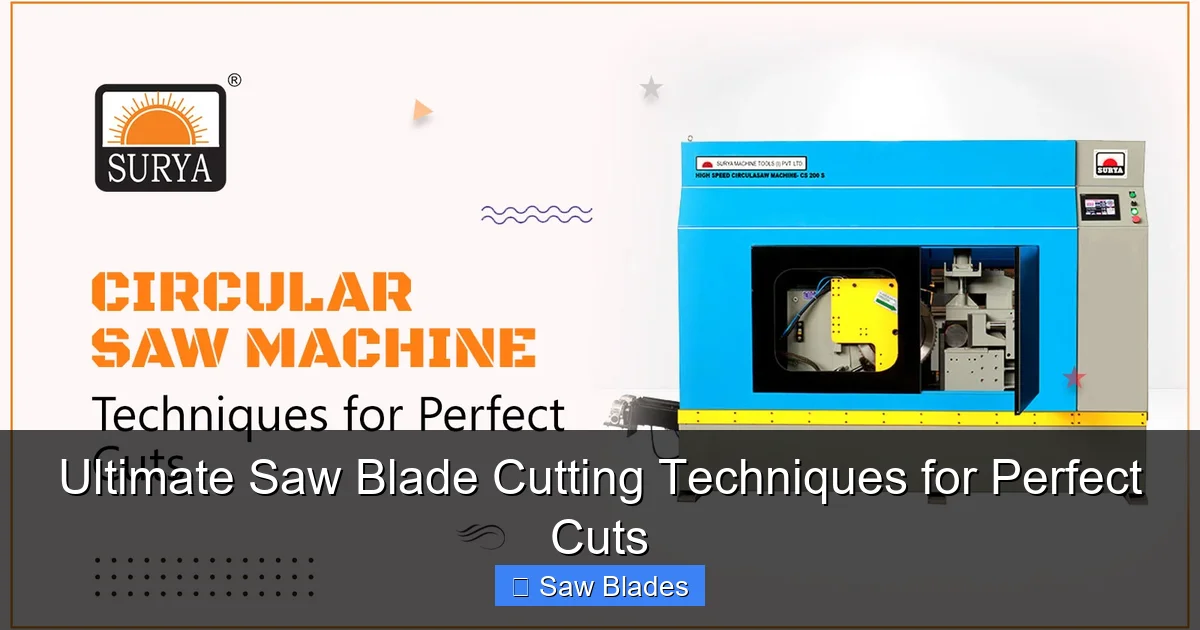 Ultimate Saw Blade Cutting Techniques for Perfect Cuts